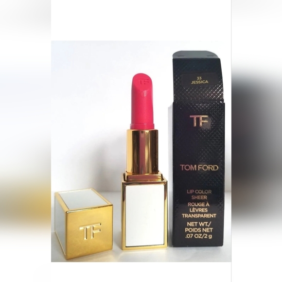 TOM FORD Lip Color Sheer Rouge A Levres 0.07 oz Mini Lipstick 33 JESSICA - Picture 6 of 9